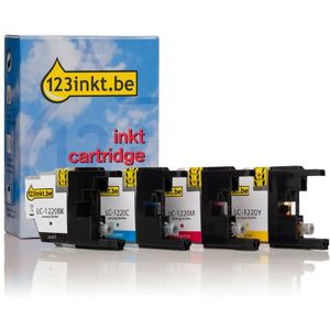 123inkt huismerk vervangt Brother LC-1220VALBP multipack 4 inktcartridges