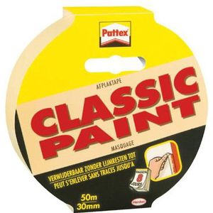 Pattex Classic Paint afdekplakband 30 mm x 50 m Classic crème