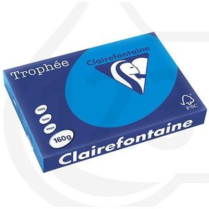Clairefontaine gekleurd papier caribbean blauw 160 g/m² A3 (250 vellen)