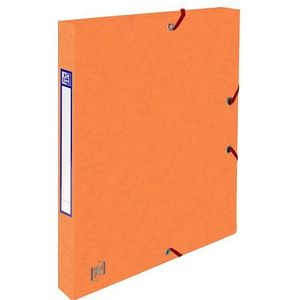 Oxford elastobox Top File+ oranje 25 mm (200 vellen)