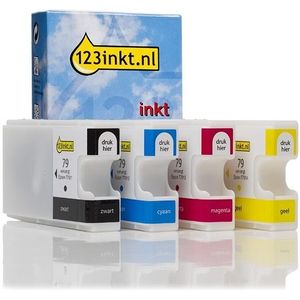 Inktpatroon Epson aanbieding: 79 serie zwart + 3 kleuren (123inkt huismerk)