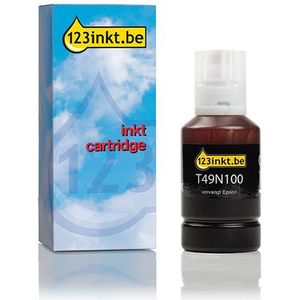 Inktpatroon Epson T49N100 inktfles zwart (123inkt huismerk)