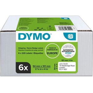 Dymo 2093092 verzend- en naambadge etiketten 6 rollen 99014 (origineel)