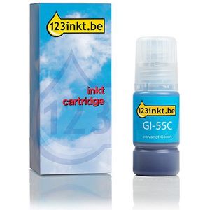 Canon GI-55C inkttank cyaan (123inkt huismerk)