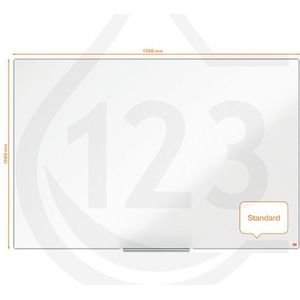 Nobo Impression Pro whiteboard magnetisch geëmailleerd 150 x 100 cm, wit