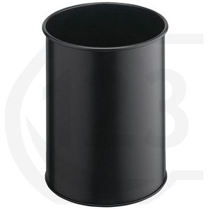 Durable papiermand gesloten metaal zwart