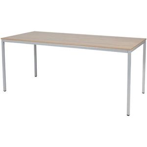 Schaffenburg Domino Basic vergadertafel aluminium onderstel licht kerselaar blad 180 x 80 cm