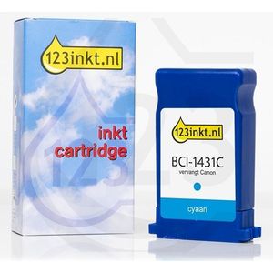 Canon BCI-1431C inktcartridge cyaan (123inkt huismerk) - 130 ml
