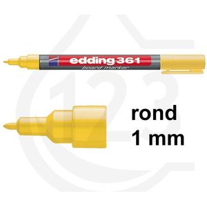 Edding 361 whiteboard marker geel (1 mm rond)
