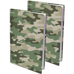 Dresz rekbare boekenkaft A4 camouflage (2 stuks)