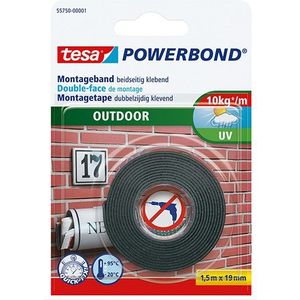 Tesa Powerbond Outdoor dubbelzijdige tape 19 mm x 1,5 m