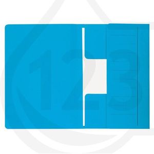 Jalema Secolor kartonnen 3-klepsmap blauw folio XL (10 stuks)