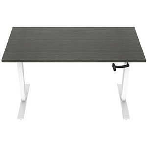 123inkt slinger zit-sta bureau wit onderstel Logan blad 160 x 80 cm