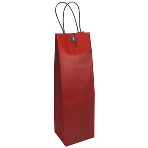 Papieren wijnflestas met sluiting rood (10 stuks)