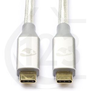 Nedis Apple iPhone USB-C naar USB-C 3.2 oplaadkabel wit (1 meter)