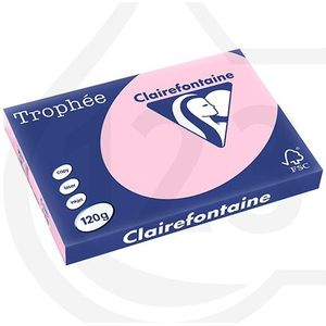Clairefontaine gekleurd papier roze 120 g/m² A3 (250 vellen)