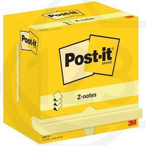 3M Post-it Z-notes geel 76 x 127 mm (12 stuks)