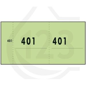 Sigel Expres nummerblok 1-1000 groen (10 blokjes van 100 vellen)
