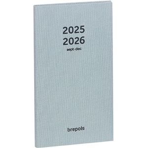 Brepols Interplan Nature 16 maanden weekagenda 2025-2026 groen (1 week per pagina) 6-talig