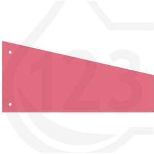 Kangaro trapezium scheidingsstrook 240 x 105 / 60 mm roze (100 stuks)
