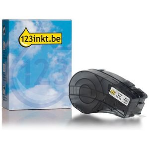 Brady M21-375-430 tape polyester zwart op transparant 9,53 mm x 6,40 m (123inkt huismerk)
