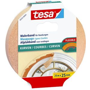 Tesa Curves afdekplakband 25 mm x 25 m