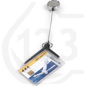 Durable Deluxe Pro kaarthouder met afrolmechanisme 85 x 54 mm (10 stuks)