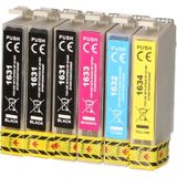 FLWR Epson T1631/2/3/4 Megapack  (EPS6PCK-12) - Inktcartridge - Huismerk (compatible)