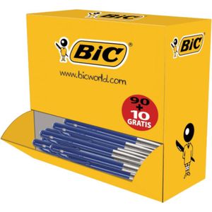 BIC Balpen Clic M10 100-pack blauw (10084051) - Balpennen - Origineel