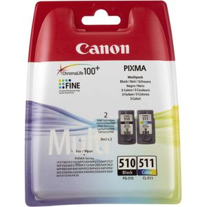 Canon PG-510/CL-511 zwart en kleur (2970B010) - Inktcartridge - Origineel