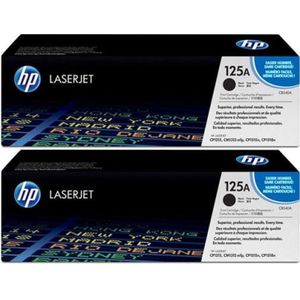 HP 125A 2-pack (Opruiming 2 x 1-pack (losse outlet) zwart (CB540AD) - Toners - Origineel