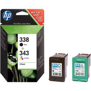 HP 338/343 (MHD Mar-20) zwart en kleur (SD449EE) - Inktcartridge - Origineel