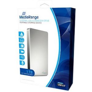 MediaRange Externe harde schijf 1TB, USB 3.0 zilver (MR996) - Externe harde schijf - Origineel