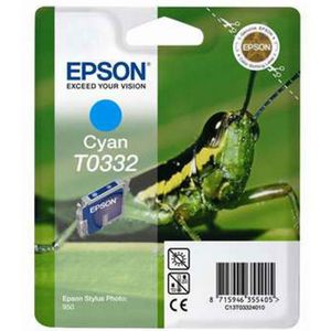 Epson T0332 (Zonder verpakking) cyaan (C13T03324010) - Inktcartridge - Origineel