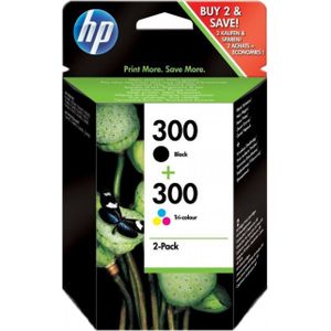HP 300 Combo-pack zwart en kleur