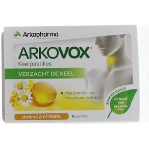 Arkovox Honing citroen keelpastilles 8tb