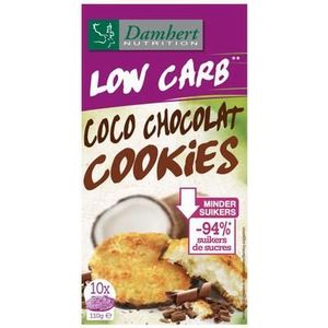 Damhert Kokoskoek chocolade low carb 110g