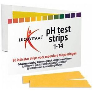 Lucovitaal Zuurbase PH test strips 80st
