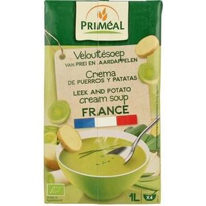 Primeal Aardappel prei soep uit Frankrijk bio 1ltr