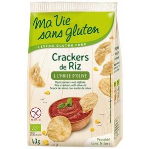 Ma Vie Sans Rijstcrackers met olijfolie glutenvrij bio 40g