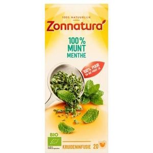 Zonnatura Munt thee 100% bio 20st