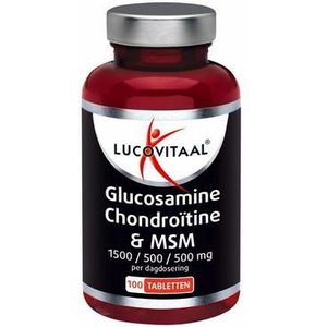Lucovitaal Glucosamine/chondroitine/MSM 100tb