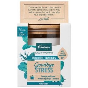 Kneipp Goodbye Stress - Geurkaars - Watermunt en Rozemarijn - Scented candle - Home Fragrances - 20 branduren - 1 st