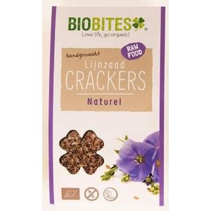 Biobites Raw food lijnzaad cracker naturel 30g