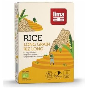 Lima Rijst lang kookbuiltjes 4 x 125 gram bio 4x125g