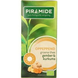 Piramide Oppeppend groene thee gember & curcuma bio 20st