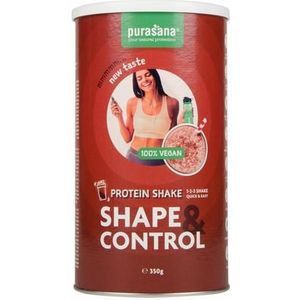 Purasana Shape & control proteine shake chocolate vegan 350g
