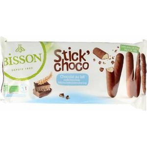 Bisson Stick choco melkchocolade bio 130g