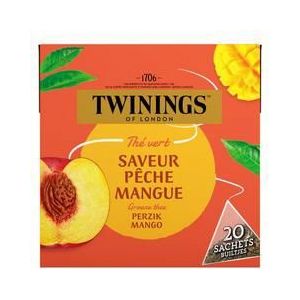 Twinings Groene thee perzik mango 20st