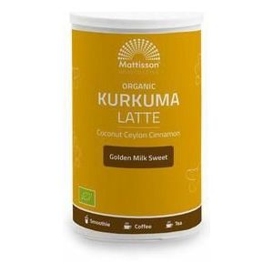 Mattisson Latte kurkuma goldenmilk gezoet kaneel - kokos bio 175g